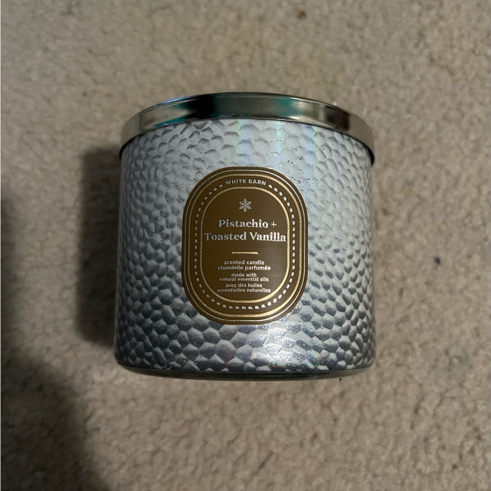 NEW Bath and Body Works Pistachio and Toasted Vanilla 3-Wick Candle